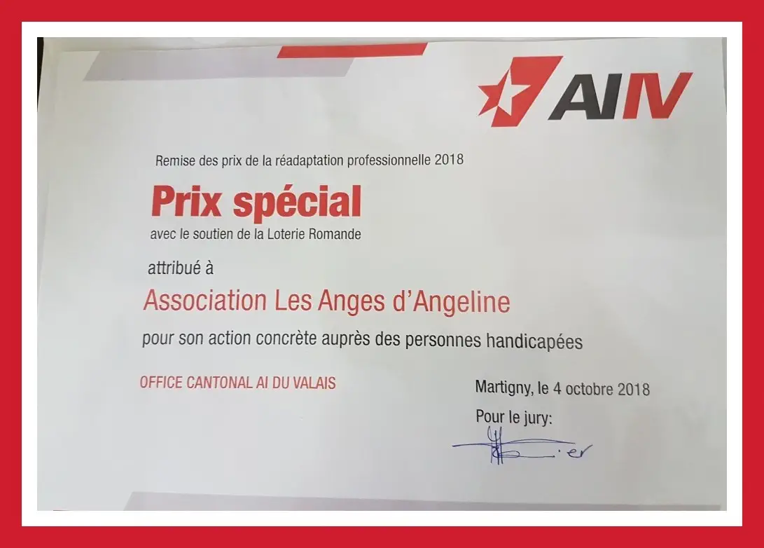 document prix spécial pour l'association